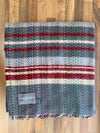 Large Checked Random Recycled Wool Blanket